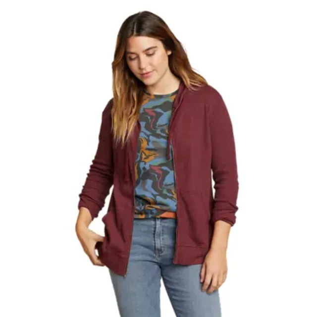 Eddie Bauer Women's Myriad Thermal Full-Zip Hoodie 1 Eddie Bauer Women's Myriad Thermal Full-Zip Hoodie