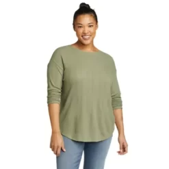 Eddie Bauer Women's Mountain Town Long-Sleeve Textured T-Shirt -Eddie Bauer Shop https3A2F2Feddiebauer.scene7 .com2Fis2Fimage2FEddieBauer2FD0093861 653C1 640x