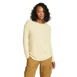 Eddie Bauer Women's Mountain Town Long-Sleeve Textured T-Shirt -Eddie Bauer Shop https3A2F2Feddiebauer.scene7 .com2Fis2Fimage2FEddieBauer2FD0093861 923C1 640x