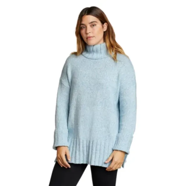 Eddie Bauer Women's Rest & Repeat Funnel-Neck Sweater 1 Eddie Bauer Women's Rest & Repeat Funnel-Neck Sweater