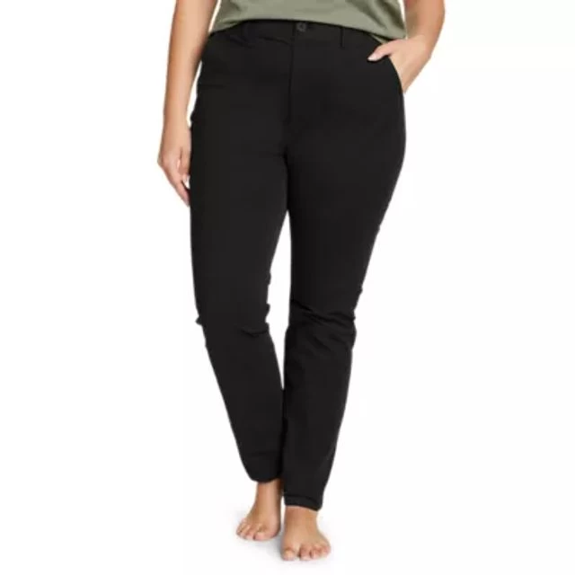 Eddie Bauer Women's Voyager High-Rise Chino Slim Pants 1 Eddie Bauer Women's Voyager High-Rise Chino Slim Pants