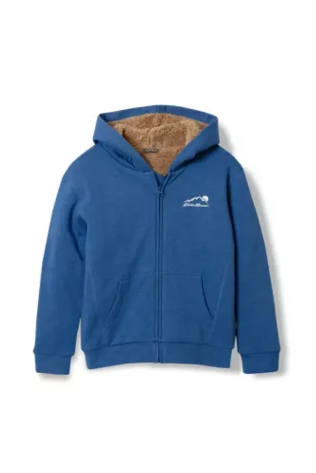 Eddie Bauer Boys' Camp Fleece Faux Shearling Full-Zip Hoodie 2 Eddie Bauer Boys' Camp Fleece Faux Shearling Full-Zip Hoodie - Image 2