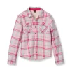 Eddie Bauer Girls' Faux Shearling Shirt Jacket