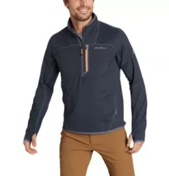 Eddie Bauer Men's High Route Grid Fleece 1/2-Zip Mock -Eddie Bauer Shop https3A2F2Feddiebauer.scene7 .com2Fis2Fimage2FEddieBauer2FD0290703 182C1 640x