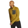 Eddie Bauer Men's High Route Grid Fleece 1/2-Zip Mock