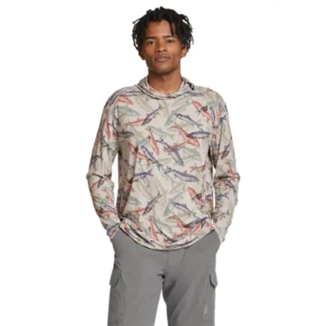 Eddie Bauer Men's Solarfoil Long-Sleeve Printed Pullover Hoodie 3 Eddie Bauer Men's Solarfoil Long-Sleeve Printed Pullover Hoodie - Image 3