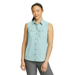 Eddie Bauer Women's Mountain Ripstop Sleeveless Shirt 8 Eddie Bauer Women's Mountain Ripstop Sleeveless Shirt -Eddie Bauer Shop https3A2F2Feddiebauer.scene7 .com2Fis2Fimage2FEddieBauer2FD0313427 580C1 640x