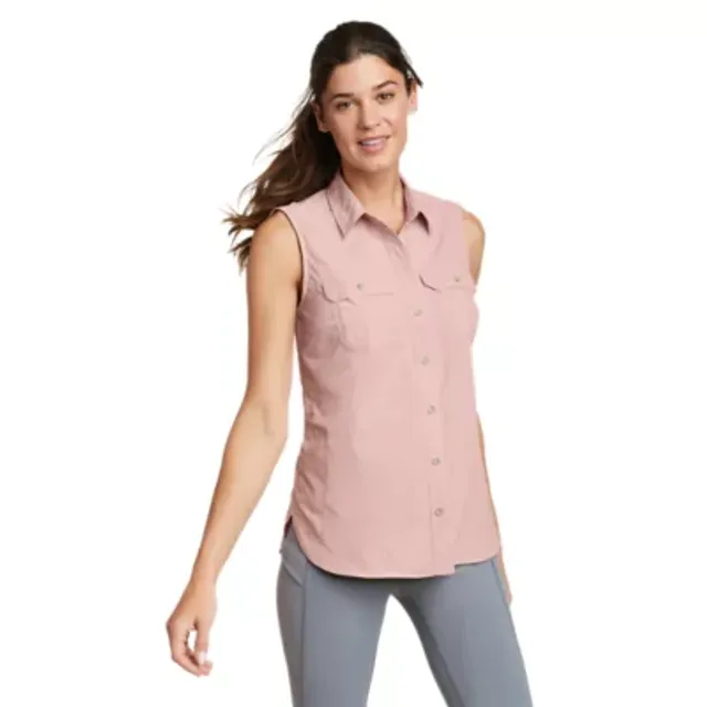 Eddie Bauer Women's Mountain Ripstop Sleeveless Shirt 3 Eddie Bauer Women's Mountain Ripstop Sleeveless Shirt - Image 3