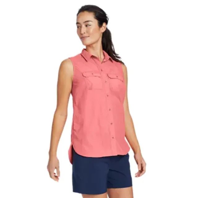 Eddie Bauer Women's Mountain Ripstop Sleeveless Shirt 2 Eddie Bauer Women's Mountain Ripstop Sleeveless Shirt - Image 2