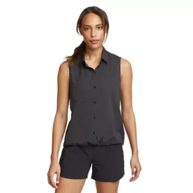 Eddie Bauer Women's Boulder Trail Sleeveless Shirt 2 Eddie Bauer Women's Boulder Trail Sleeveless Shirt - Image 2