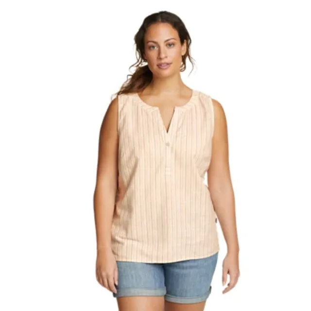 Eddie Bauer Women's EB Hemplify Sleeveless Beach Shirt 3 Eddie Bauer Women's EB Hemplify Sleeveless Beach Shirt - Image 3