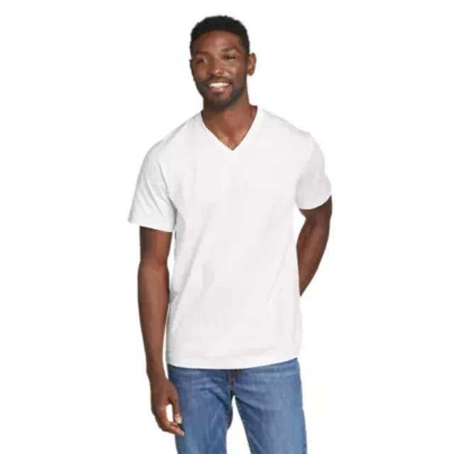 Eddie Bauer Men's Legend Wash 100% Cotton Short-Sleeve V-Neck T-Shirt 7 Eddie Bauer Men's Legend Wash 100% Cotton Short-Sleeve V-Neck T-Shirt - Image 7