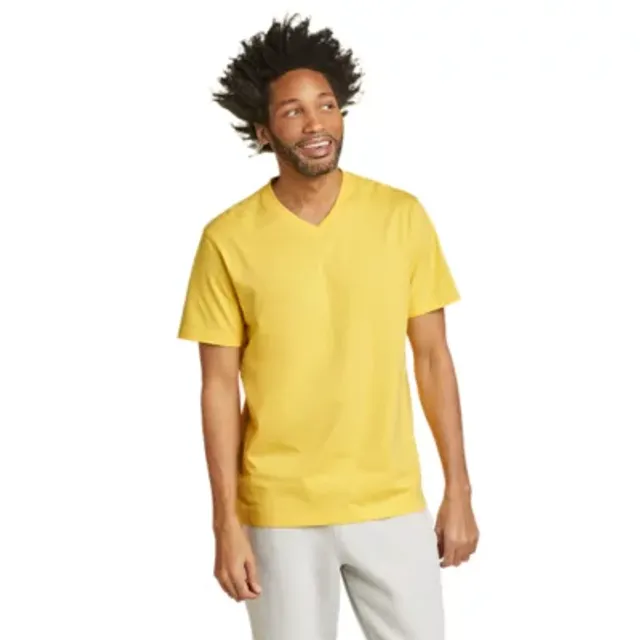 Eddie Bauer Men's Legend Wash 100% Cotton Short-Sleeve V-Neck T-Shirt 2 Eddie Bauer Men's Legend Wash 100% Cotton Short-Sleeve V-Neck T-Shirt - Image 2