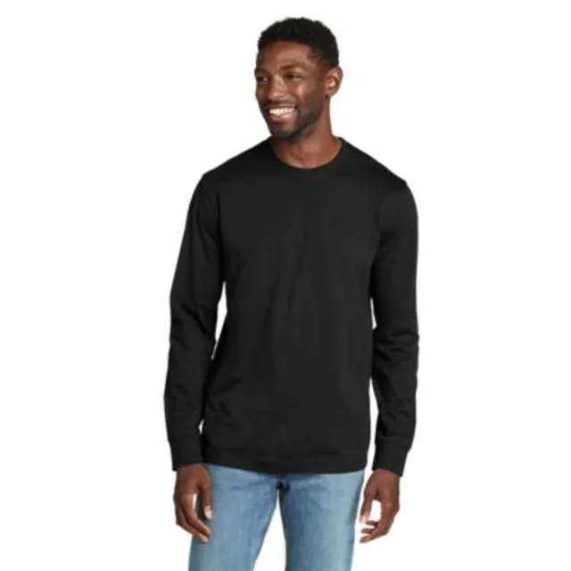 Eddie Bauer Men's Legend Wash 100% Cotton Long-Sleeve Classic T-Shirt 1 Eddie Bauer Men's Legend Wash 100% Cotton Long-Sleeve Classic T-Shirt