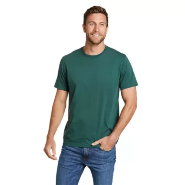 Eddie Bauer Men's Legend Wash 100% Cotton Short-Sleeve Classic T-Shirt 6 Eddie Bauer Men's Legend Wash 100% Cotton Short-Sleeve Classic T-Shirt - Image 6