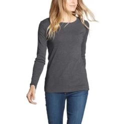 Eddie Bauer Women's Stine's Long-Sleeve Crew T-Shirt -Eddie Bauer Shop https3A2F2Feddiebauer.scene7 .com2Fis2Fimage2FEddieBauer2FD0591257 149C1 640x