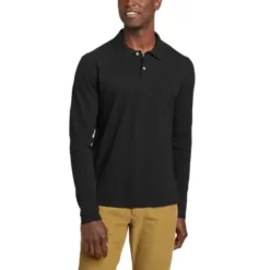 Eddie Bauer Men's Field Pro Long-Sleeve Polo