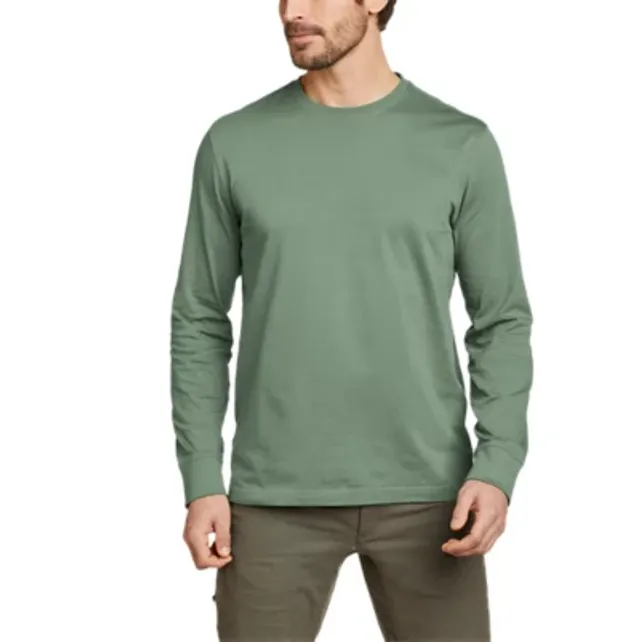 Eddie Bauer Men's Legend Wash 100% Cotton Long-Sleeve Classic T-Shirt 7 Eddie Bauer Men's Legend Wash 100% Cotton Long-Sleeve Classic T-Shirt - Image 7