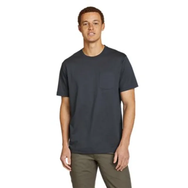 Eddie Bauer Men's Legend Wash Classic Short-Sleeve 100% Cotton Pocket T-Shirt 4 Eddie Bauer Men's Legend Wash Classic Short-Sleeve 100% Cotton Pocket T-Shirt - Image 4