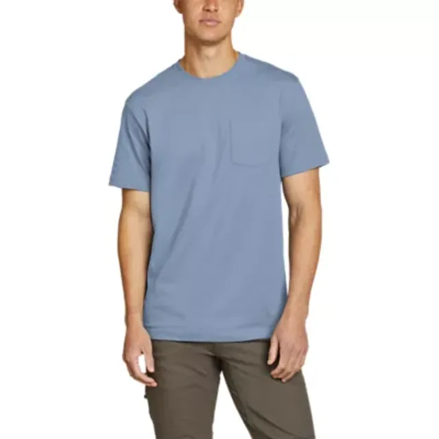 Eddie Bauer Men's Legend Wash Classic Short-Sleeve 100% Cotton Pocket T-Shirt 3 Eddie Bauer Men's Legend Wash Classic Short-Sleeve 100% Cotton Pocket T-Shirt - Image 3