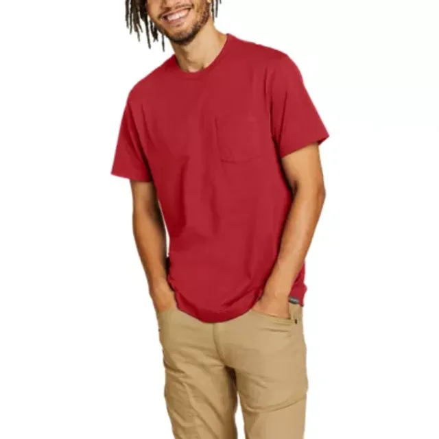Eddie Bauer Men's Legend Wash Classic Short-Sleeve 100% Cotton Pocket T-Shirt 6 Eddie Bauer Men's Legend Wash Classic Short-Sleeve 100% Cotton Pocket T-Shirt - Image 6