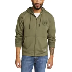 Eddie Bauer Men's Everyday Fleece Graphic Full-Zip Hoodie
